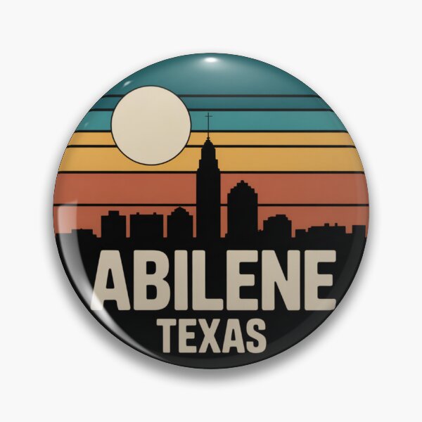 Item preview, Abilene Texas: Skyline Vintage Illustration designed and sold by CircinusStore.