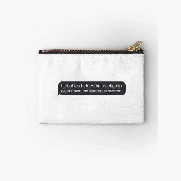 Item preview, iMessage: herbal tea before the function to calm down my #nervous system designed and sold by livi-roseart.