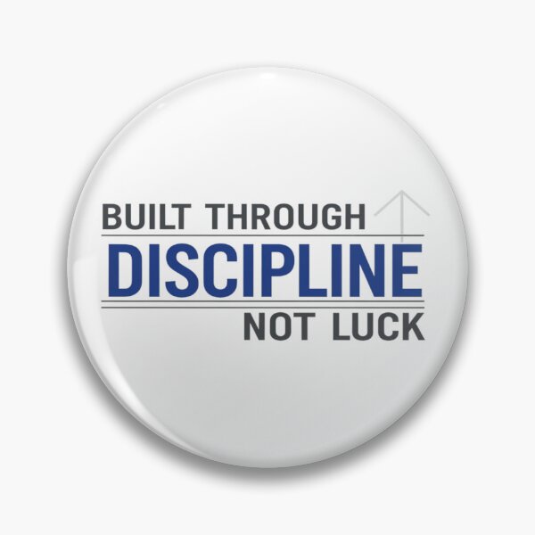 Item preview, Discipline Over Luck Success Mindset Quote designed and sold by PrintBreeze.
