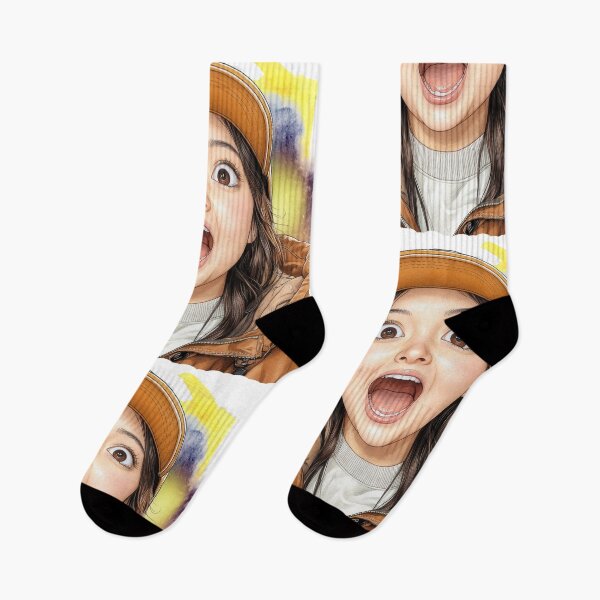 Item preview, Shocked Girl Expression – Funny Reaction Face Illustration, Colorful Aesthetic Meme Art, Cute Surprise Emotion Design designed and sold by ChenEngEng.
