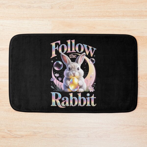 Item preview,  Follow the Rabbit – Holographic Easter Bunny Tee V1 designed and sold by DarylWelsh2024.