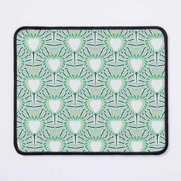 Item preview, Colorful Seamless Heart Pattern | Retro Love Design | Green Hearts designed and sold by Soha05.