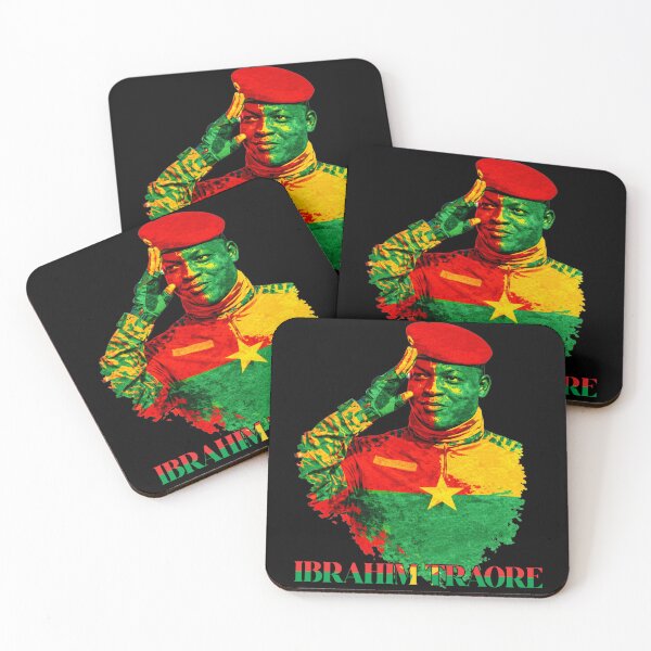 Item preview, Ibrahim Traore Burkina Faso Pan-African Revolutionary Leader designed and sold by Youngkev-arts.