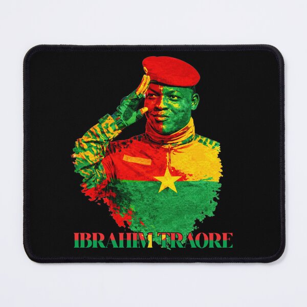 Item preview, Ibrahim Traore Burkina Faso Pan-African Revolutionary Leader designed and sold by Youngkev-arts.