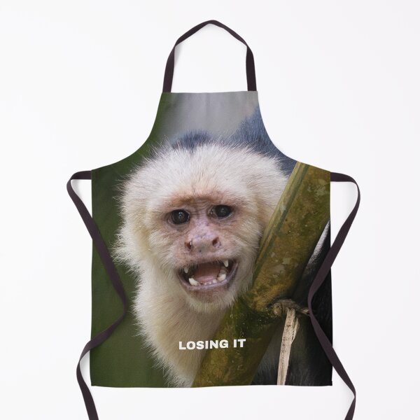 Item preview, Losing It Monkey – Funny Animal Meme Chaos Relatable Mood designed and sold by WildFrameNature.