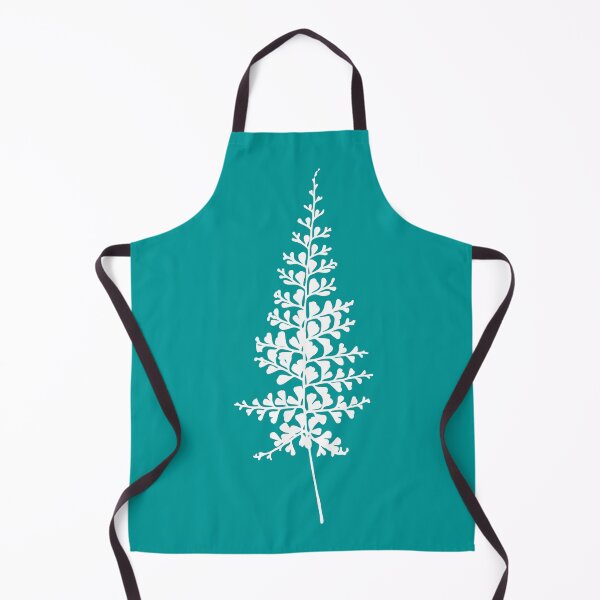 Item preview, Fern II, Minimalist Aesthetic Line Drawing Natural Design, Turquiose designed and sold by SWSandraWechner.