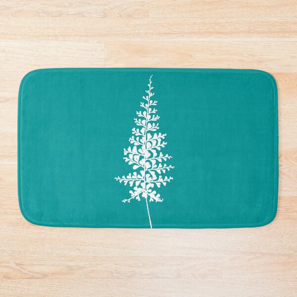Item preview, Fern II, Minimalist Aesthetic Line Drawing Natural Design, Turquiose designed and sold by SWSandraWechner.