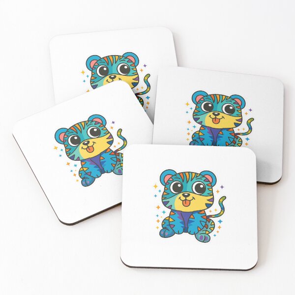 Item preview, Blue Sparkle Tiger designed and sold by Bethany Ever After.