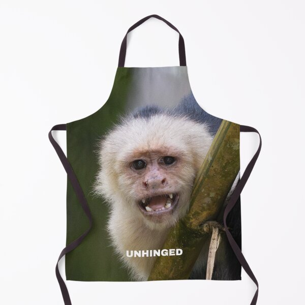 Item preview, Unhinged Monkey – Funny Animal Meme Chaotic Energy Relatable Mood designed and sold by WildFrameNature.