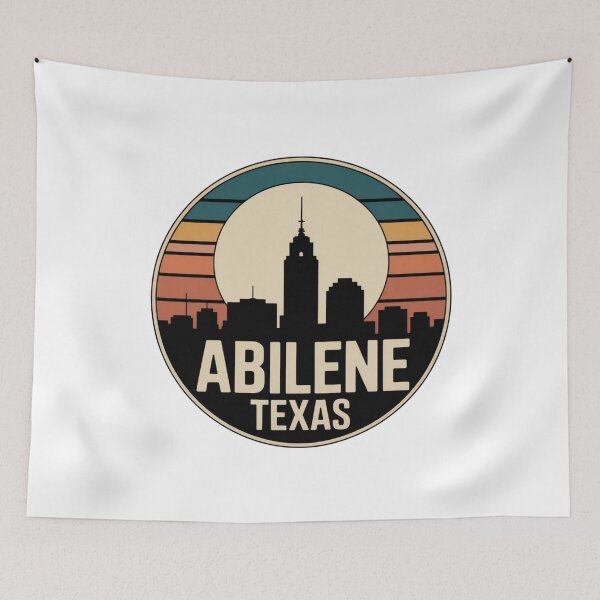 Item preview, Abilene Texas: Retro Sunset Skyline designed and sold by CircinusStore.