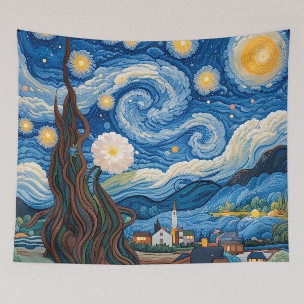 Item preview, A Unique Take on the Starry Night designed and sold by HomeArtisan.