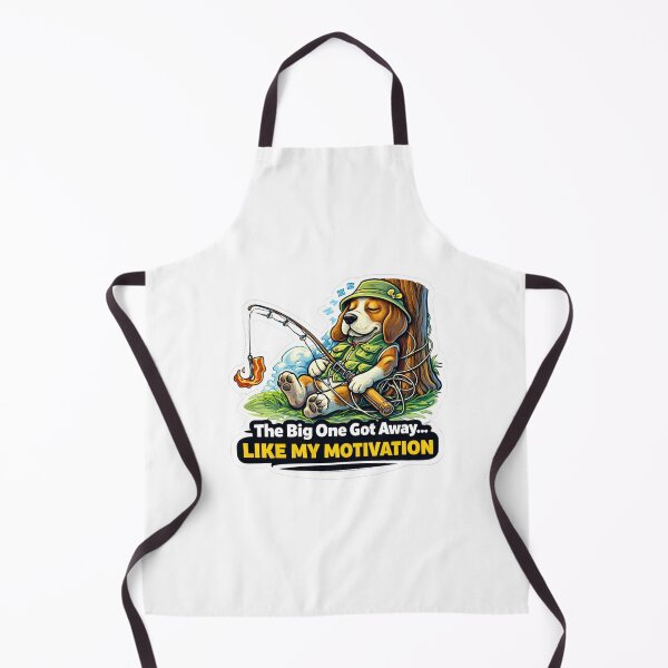 Item preview, Beagle Fishing Nap - The Big One Got Away Like My Motivation Sticker designed and sold by Gentlestate.