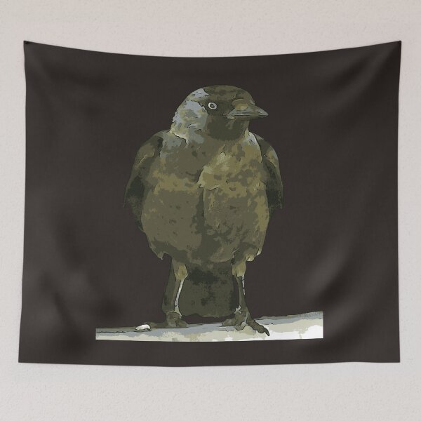 Item preview, Curious Perch Black Hooded Crow designed and sold by taiche.