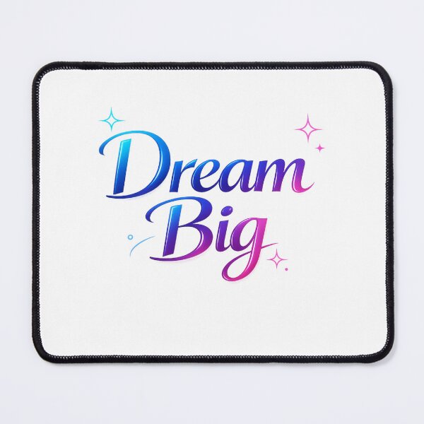Item preview, Dream Big Neon Glow Typography - Inspirational Quote Art designed and sold by MKreative Studio.