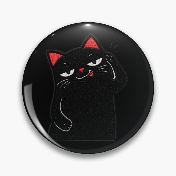 Item preview, Sarcastic Black Cat Listening Meme Funny Lazy Mood Cute designed and sold by ColorSplash123.