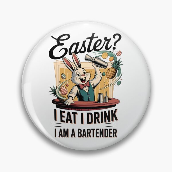 Item preview, Funny Easter Bunny Cocktail Design designed and sold by Art-Arcade6.