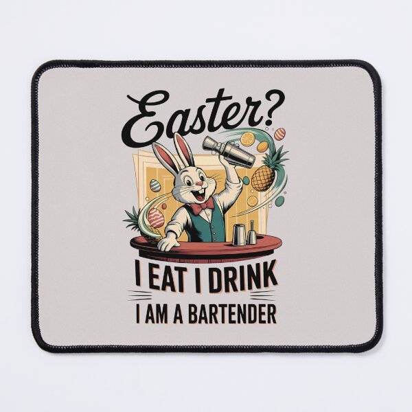 Item preview, Funny Easter Bunny Cocktail Design designed and sold by Art-Arcade6.