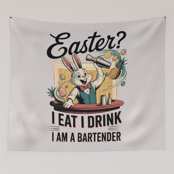 Item preview, Funny Easter Bunny Cocktail Design designed and sold by Art-Arcade6.