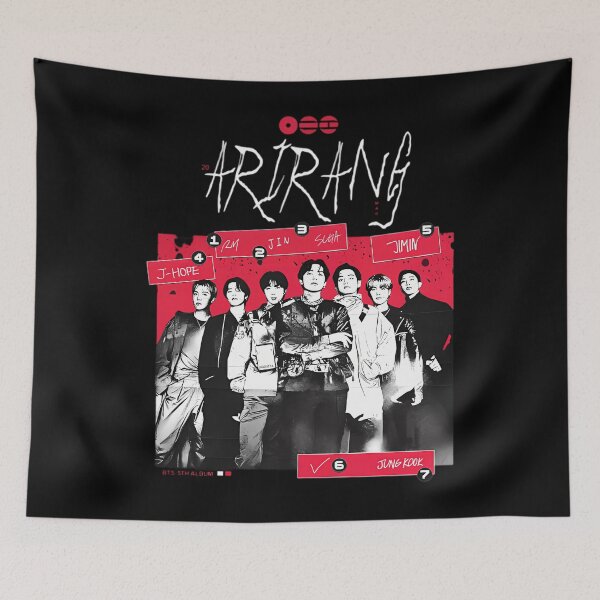 Item preview, Bts Arirang Retro Grunge Member Collage designed and sold by Meklozed.