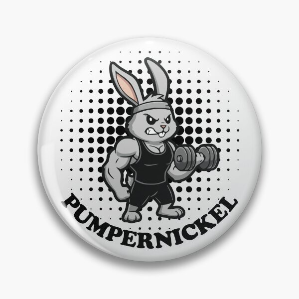 Artikelvorschau, Pumpernickel Fitness Hase Bizeps Krafttraining entworfen und verkauft von nompidesign.