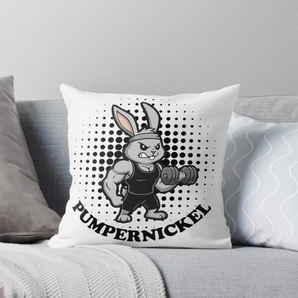 Artikelvorschau, Pumpernickel Fitness Hase Bizeps Krafttraining entworfen und verkauft von nompidesign.