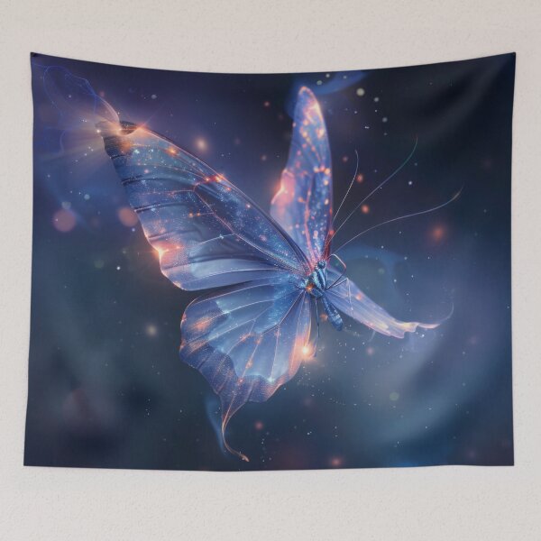 Item preview, Luminous Butterfly – Magical Light Design with Glow Effect designed and sold by CosmicGlyph.