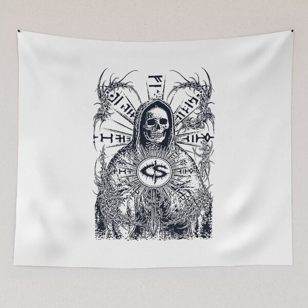Item preview, Occult Grim Reaper Death Metal Aesthetic Dark Art designed and sold by CRYPTIKOS STUDIOS.