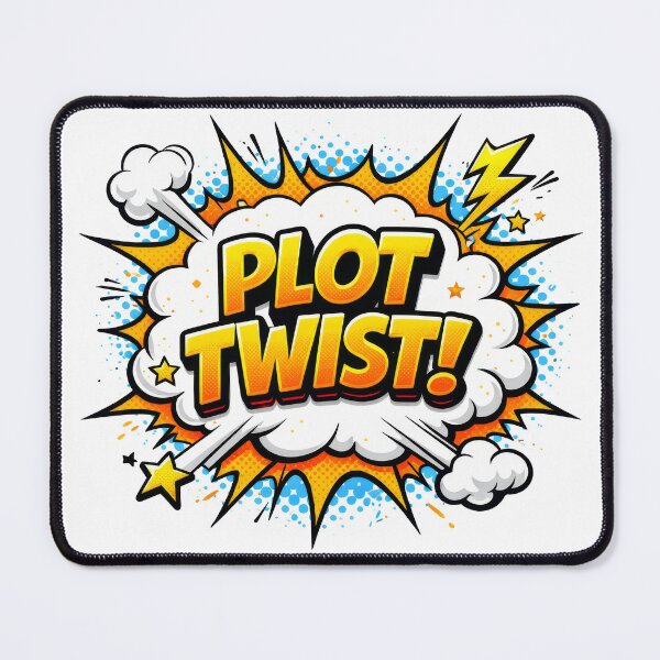 Item preview, Plot Twist Comic Pop Art Explosion Design designed and sold by The Baffled Pigeon.