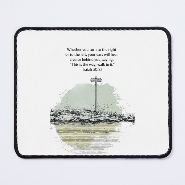 Item preview, Isaiah 30:21 Bible Verse | This Is the Way Walk in It | God’s Guidance Scripture | Christian Minimalist Faith Art designed and sold by QuietBibleLines.