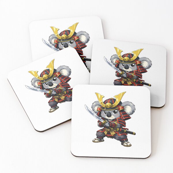 Item preview, Samurai Koala Warrior – Cute Anime Animal Fighter designed and sold by Sonic Nova Studios.