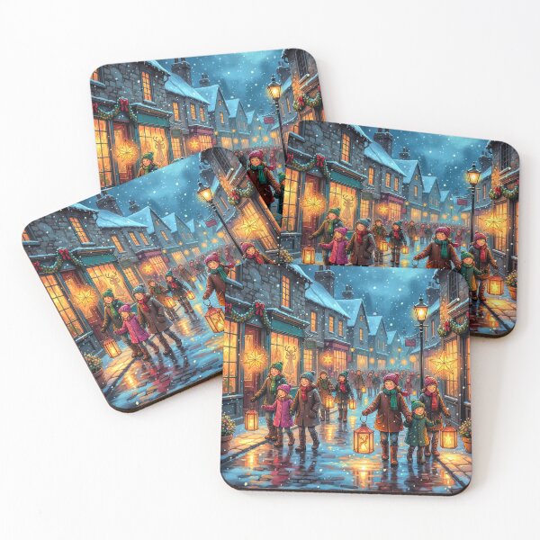 Item preview, Christmas Lantern Parade in Cosy Old Town Streets designed and sold by acceleratorhams.