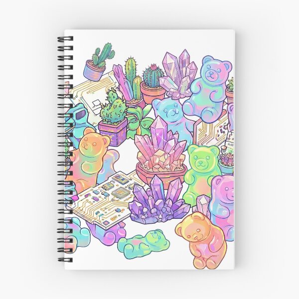 Item preview, Joyful Maximalist Vector Art - Gummy Bears, Crystals, and Tech designed and sold by Ich-Studio.