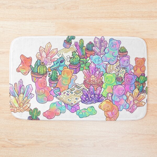Item preview, Joyful Maximalist Vector Art - Gummy Bears, Crystals, and Tech designed and sold by Ich-Studio.