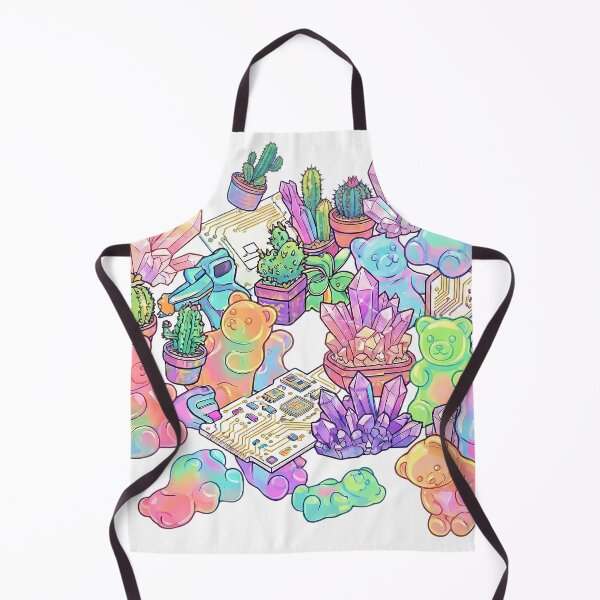 Item preview, Joyful Maximalist Vector Art - Gummy Bears, Crystals, and Tech designed and sold by Ich-Studio.