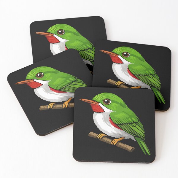 Item preview, Puerto Rican Tody San Pedrito Bird Illustration Todus mexicanus Endemic Puerto Rico Art Sticker designed and sold by RivendellBird.