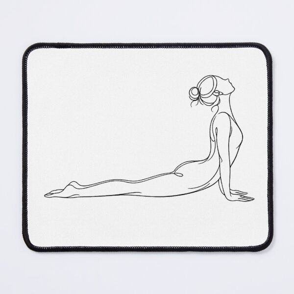 Item preview, Upward Dog Yoga Pose Minimal Line Art designed and sold by BlairWynne.
