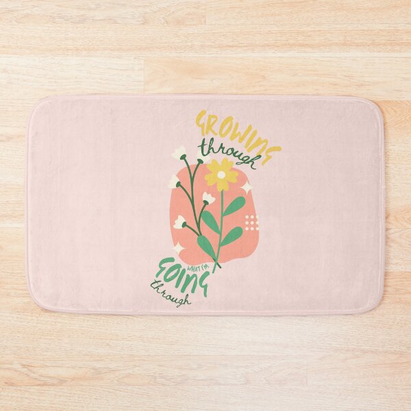 Item preview, Growing Through What I'm Going Through | Boho Floral Mental Health designed and sold by Tattyarts.