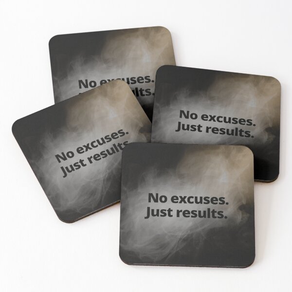 Item preview, No Excuses Just Results designed and sold by BuiltBySamarth.