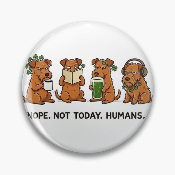 Item preview, Suspicious Dog, Irish Terrier Suspicious Dog designed and sold by HaydenMillepied.