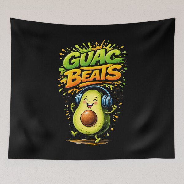Item preview, Guac Beats Funny Avocado DJ Headphones. designed and sold by Mr Lee.