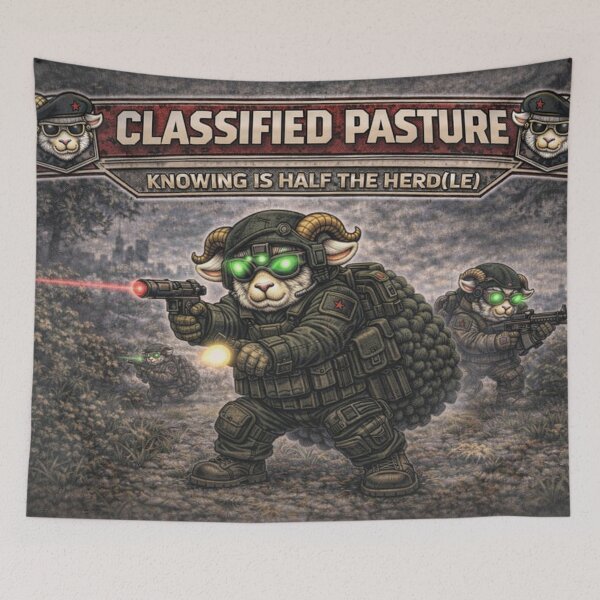 Item preview, Classified Pasture – Sheep-I Joe Covert Ops Parody designed and sold by Thpoar.