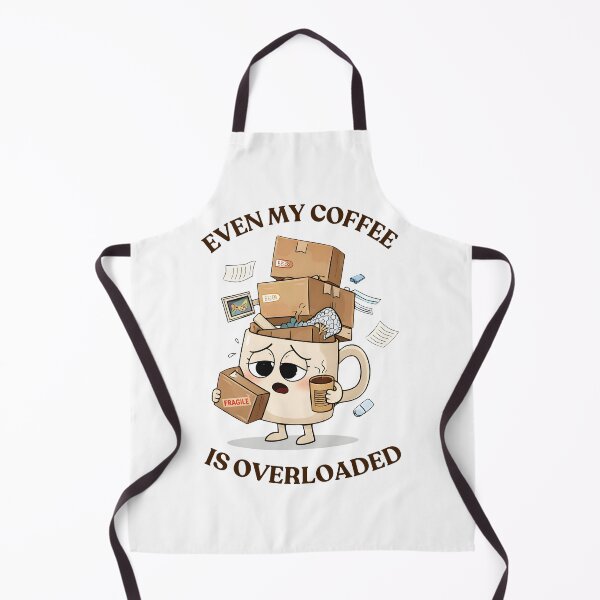 Item preview, Even My Coffee Is Overloaded Funny Tee  designed and sold by SeNsArtGallery.