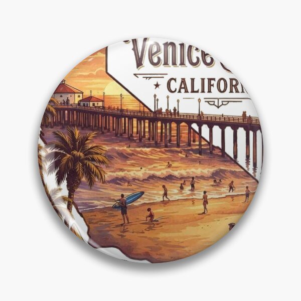 Item preview, Venice Beach California Retro Sunset designed and sold by HaydenMillepied.