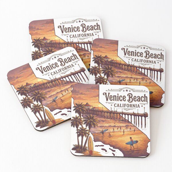 Item preview, Venice Beach California Retro Sunset designed and sold by HaydenMillepied.