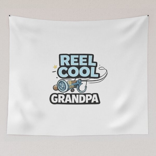 Item preview, Reel Cool Grandpa Fishing Gift Design designed and sold by Madewithlove98.