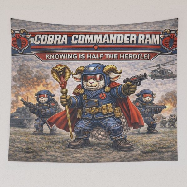 Item preview, Cobra Commander Ram – Sheep-I Joe Villain Leader Parody designed and sold by Thpoar.