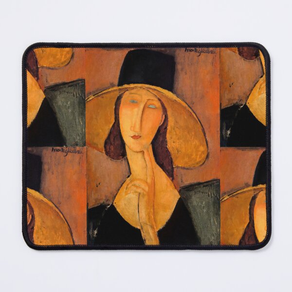 Item preview, Jean Hebuterne With Large Hat by Amedeo Modigliani: Modernist Portrait Poster designed and sold by artofuniverse.