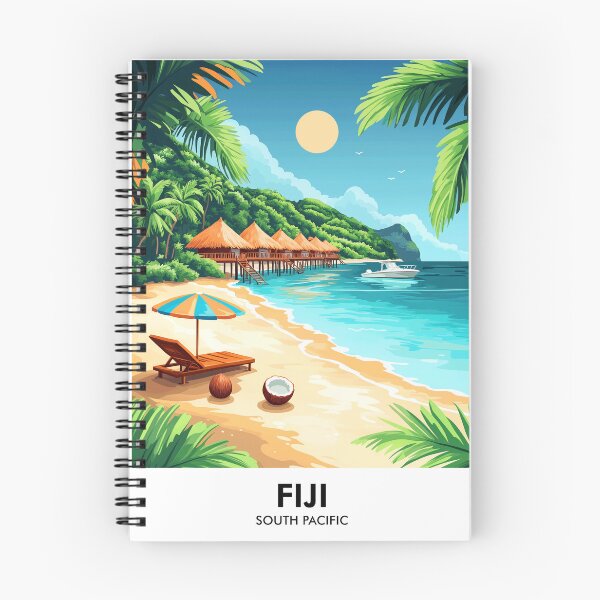 Item preview, Fiji Retro Travel Print designed and sold by HomeLivingCo.