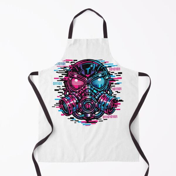 Item preview, Cyberpunk mask with glitches and binary code designed and sold by  ZenRave Designs.