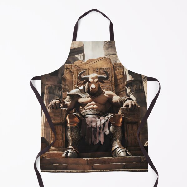 Item preview, Minotaur king on throne. designed and sold by MyHappyArtShop.